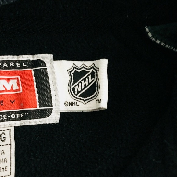 Mens XL Minnesota Wild Hockey Fleece Pullover Black‎ Green NHL Face Off Apparel - Picture 9 of 10